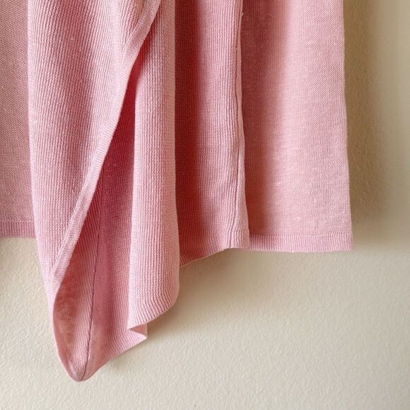 Eileen Fisher 100% Organic Linen Draped Cardigan - Picture 6 of 13